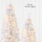 Best Choice Products Pre-Lit White Pencil Christmas Tree w/ Foldable Base, Incandescent Lights